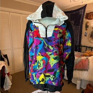 vintage nike quarter zip windbreaker